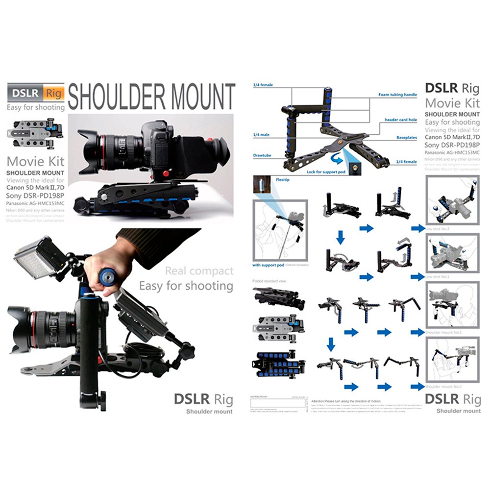 Shoulder Mount Rig Stabilizer for DSLR